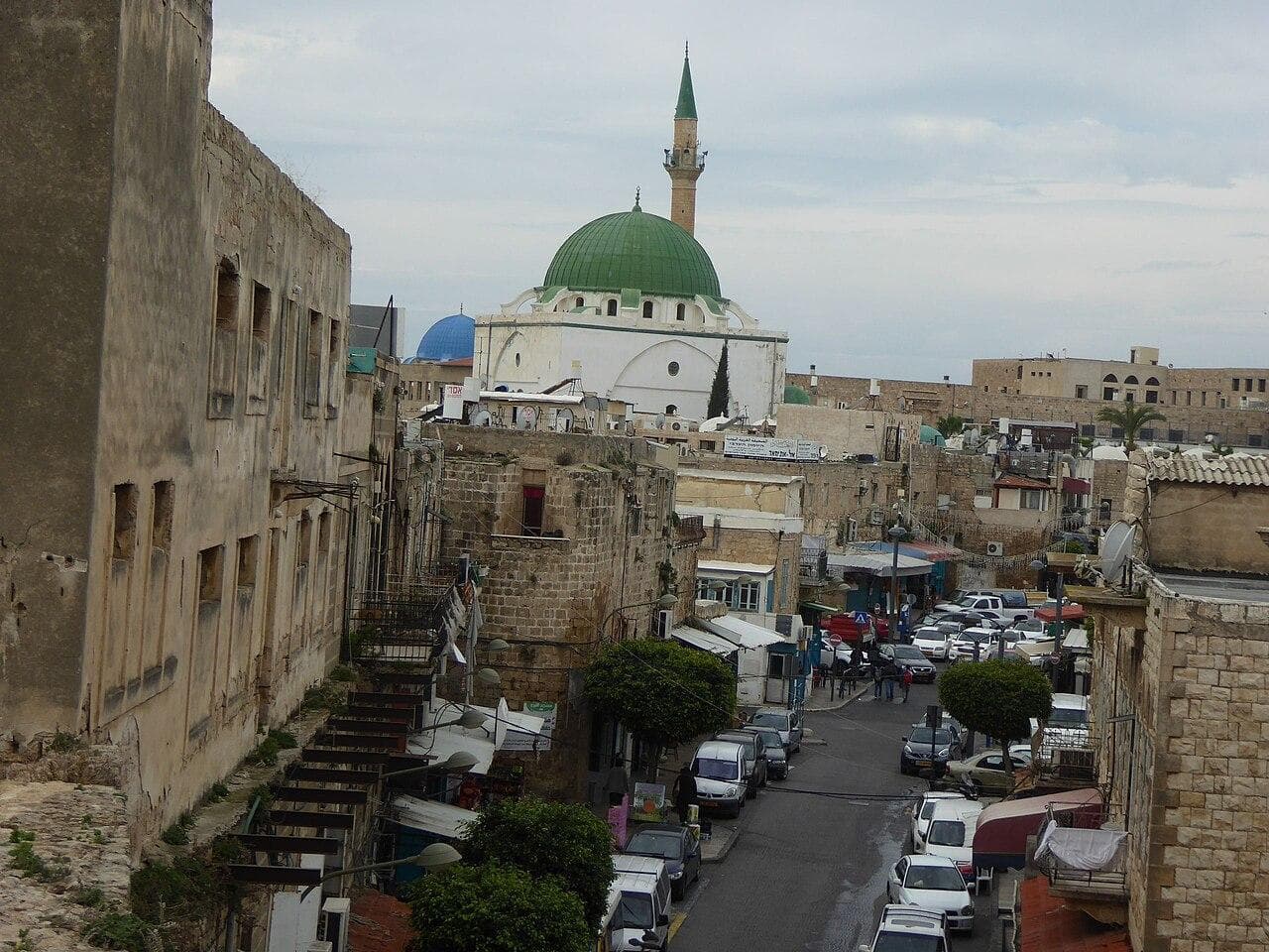 The al-Jazzar Mosque rising above Akka's old city
