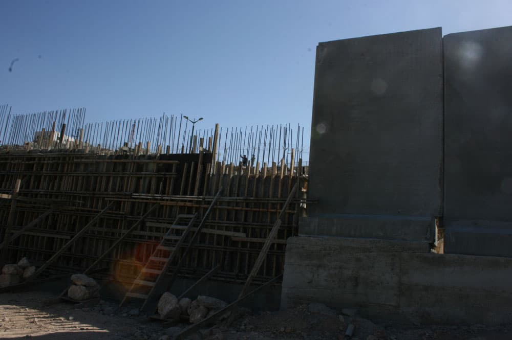 The separation wall at al-Walaja