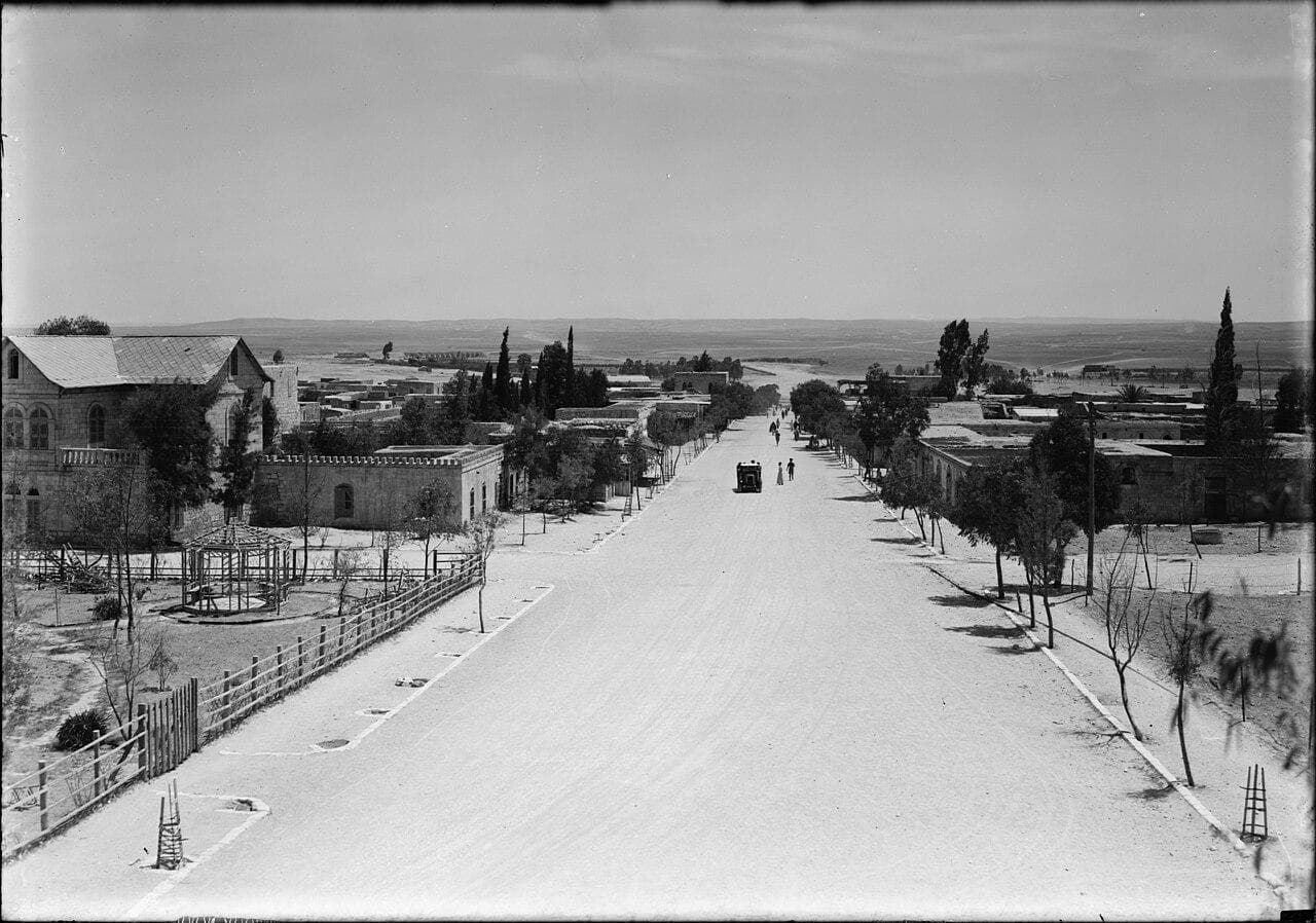 The main street of Bir al-Saba', 1932