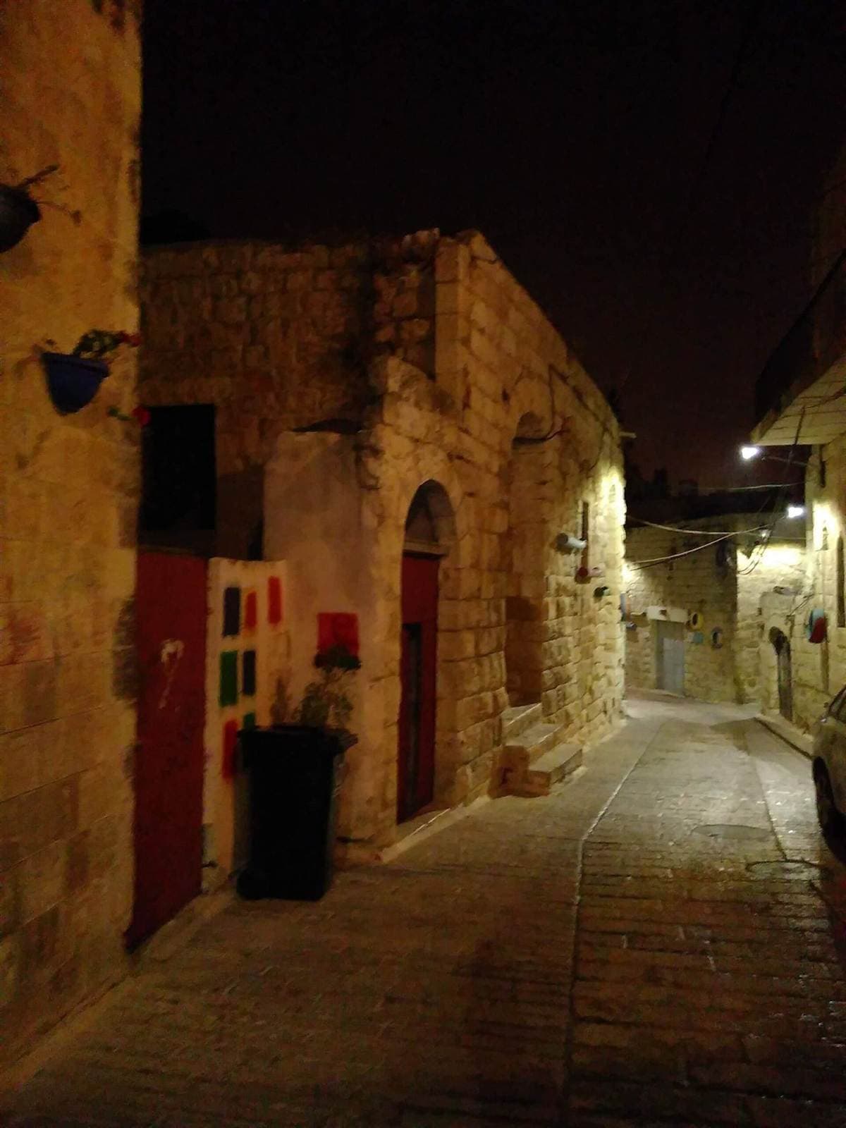 The old town at night
