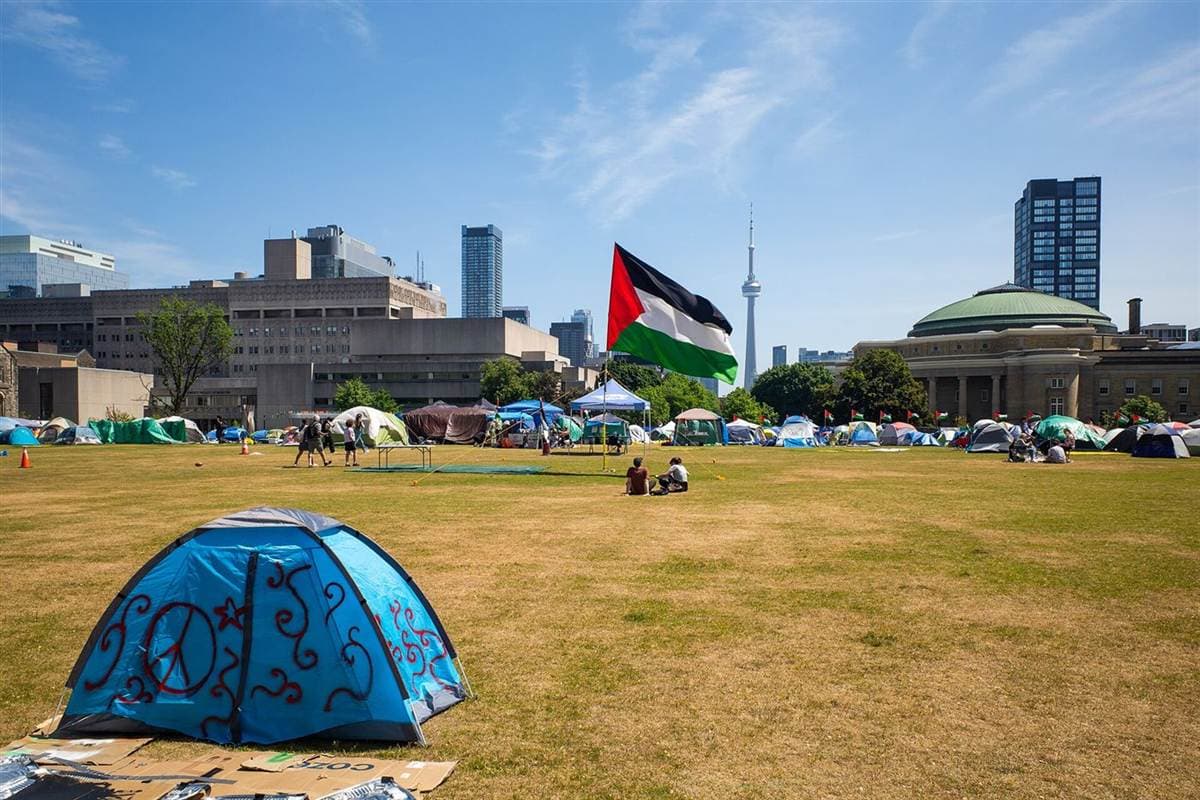Encampment for Palestine, University of Toronto, May 2024
