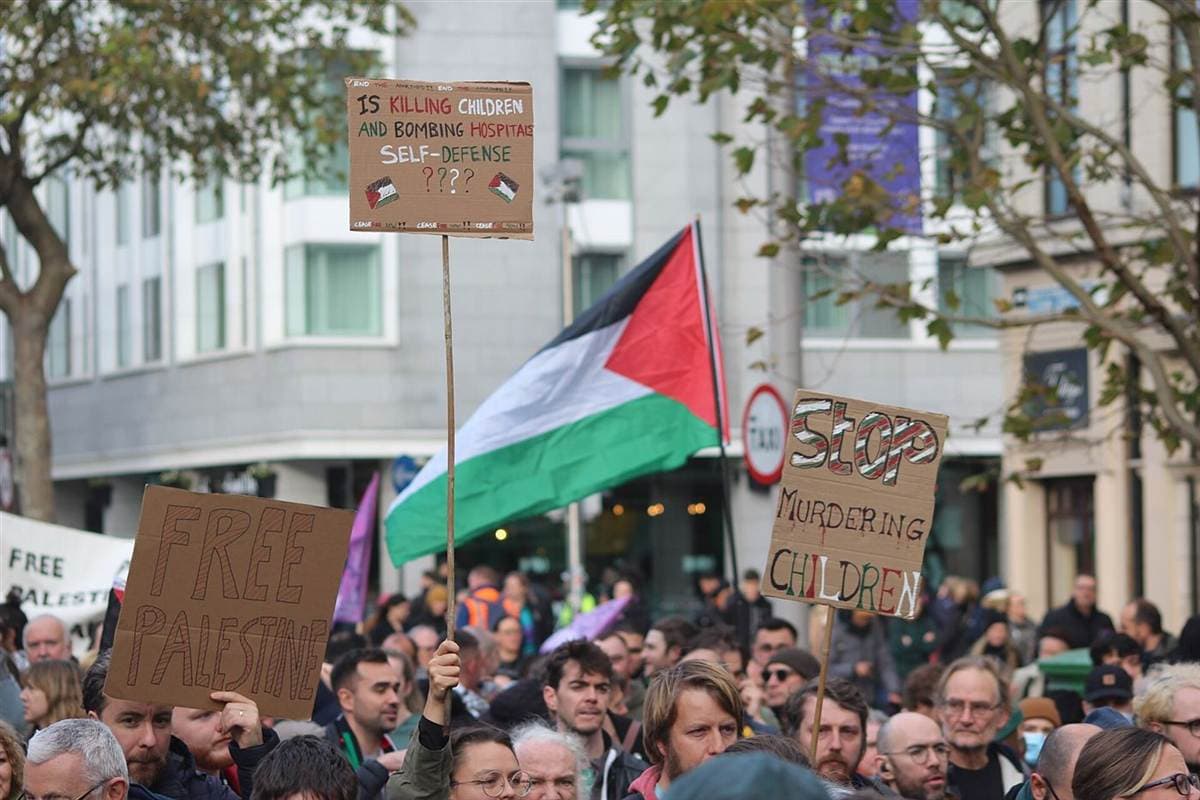 March in solidarity with Palestine, Dublin, November 2023