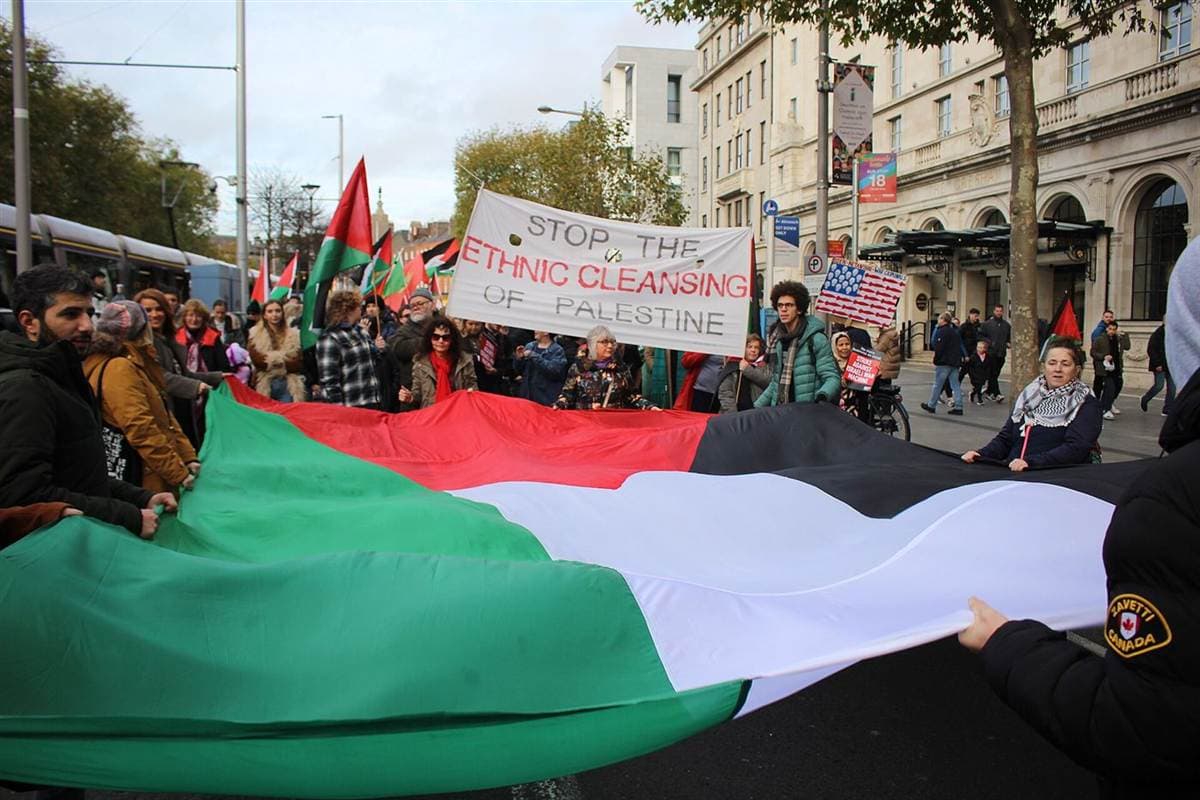 March in solidarity with Palestine, Dublin, November 2023