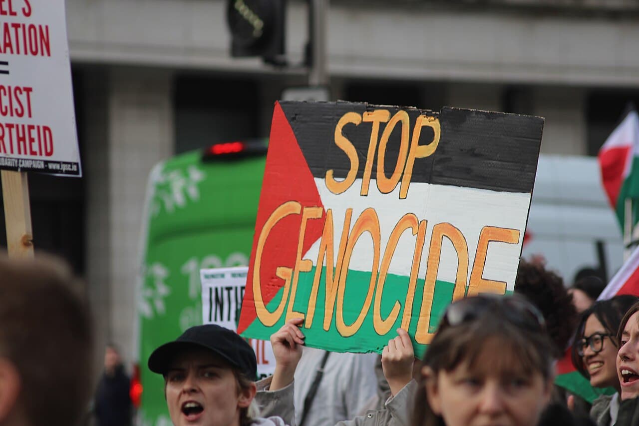 A march for Palestine in Dublin, November 2023