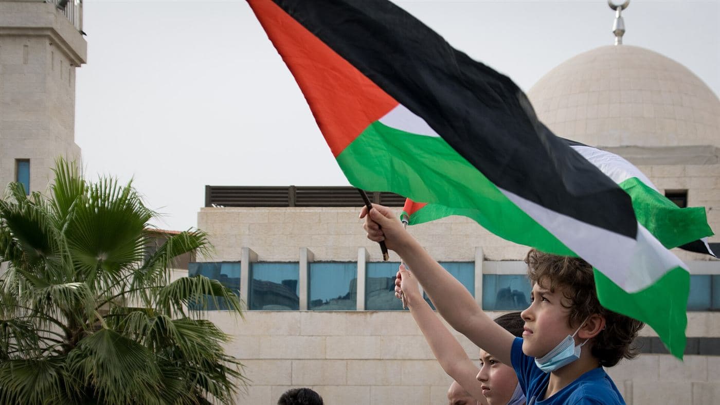 Demonstration in solidarity with Sheikh Jarrah, Amman, May 2021