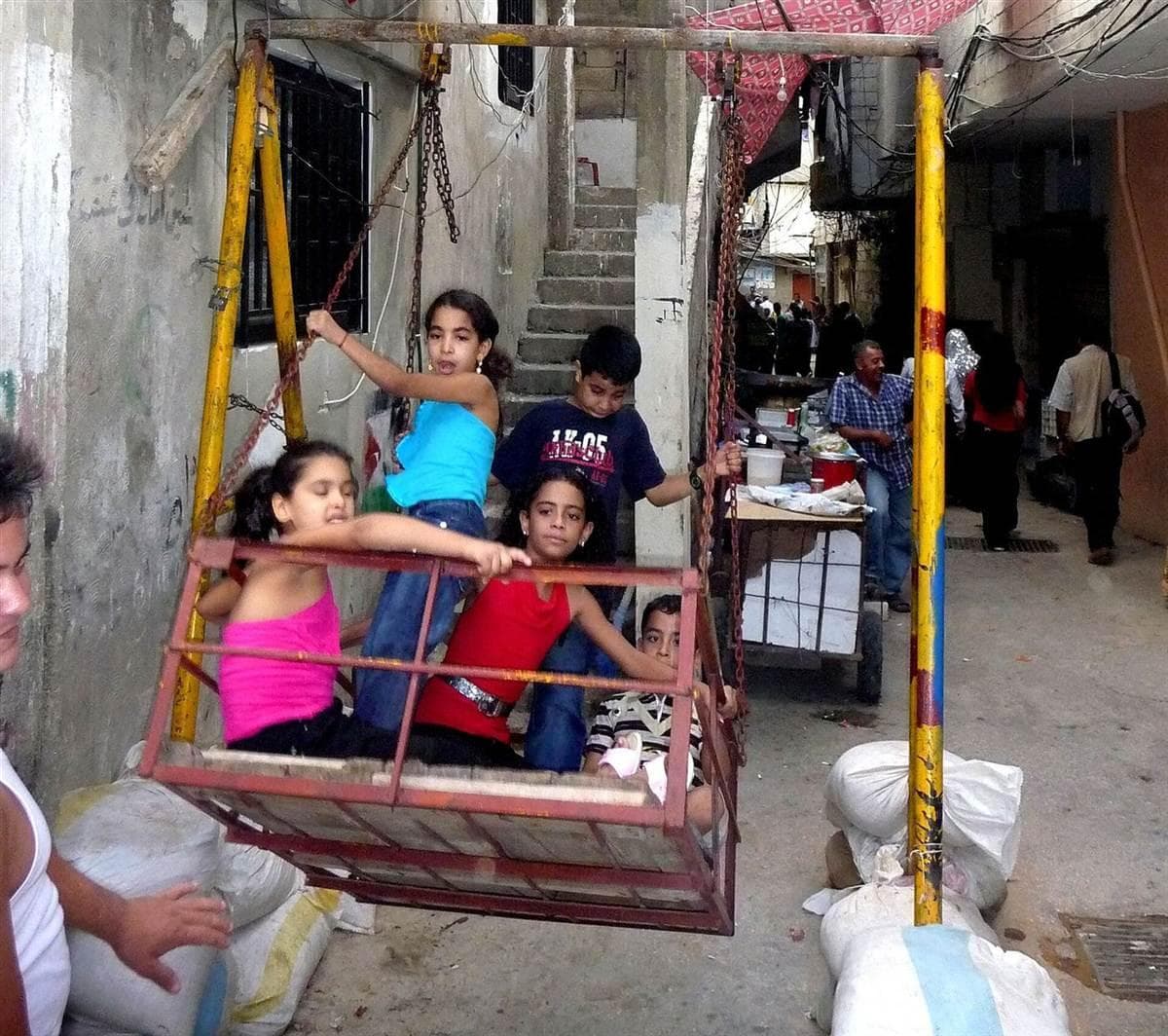 Children in Shatila refugee camp