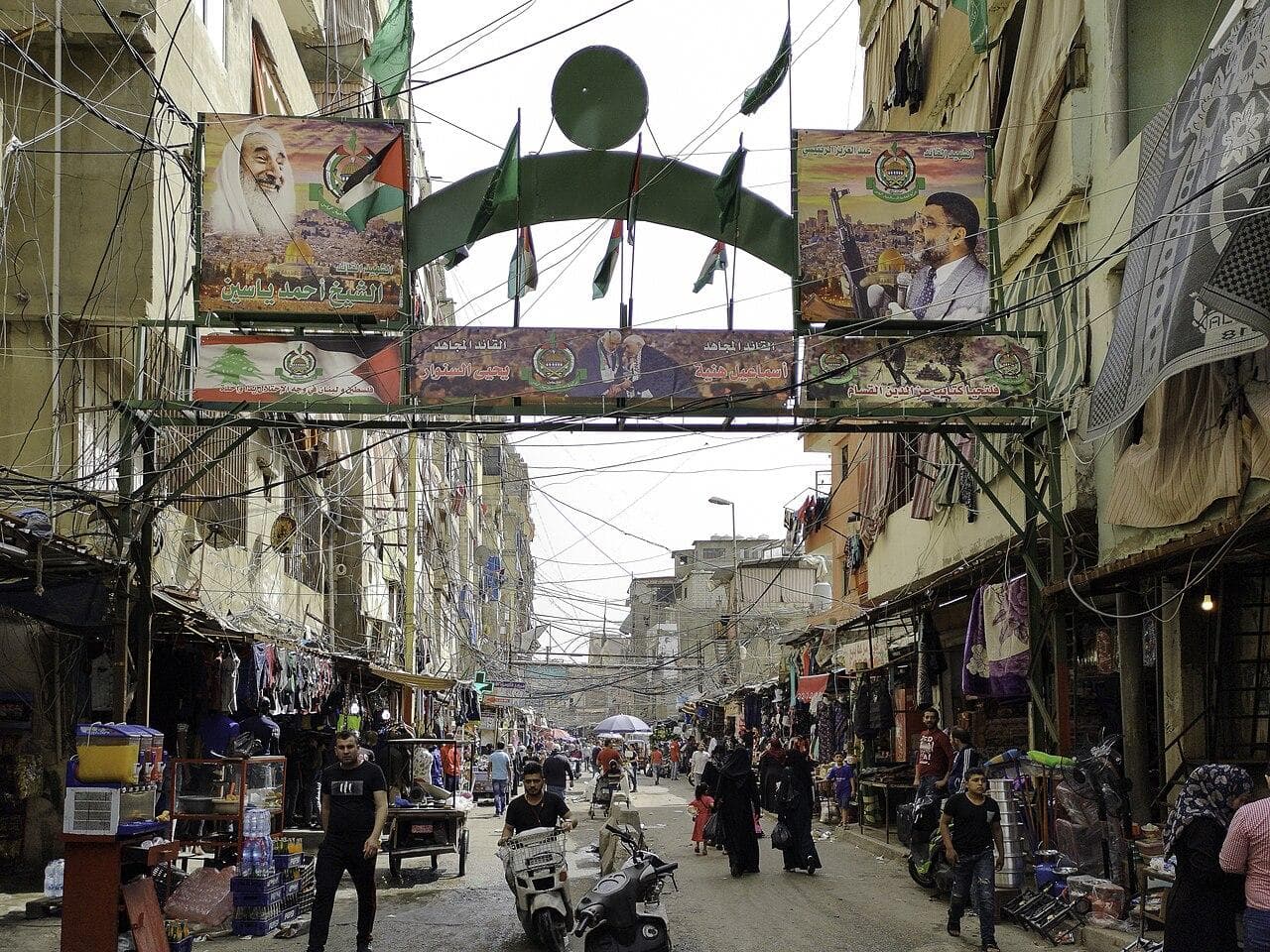 A street in Shatila refugee camp, Beirut, 2019