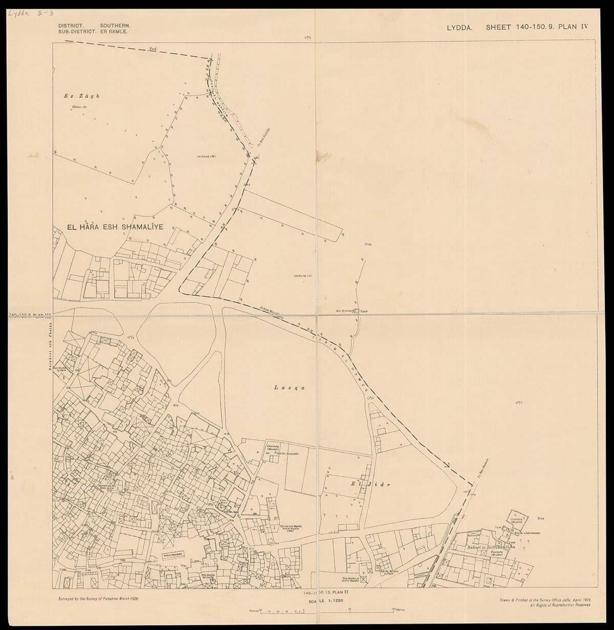 Lydda, from the Survey of Palestine