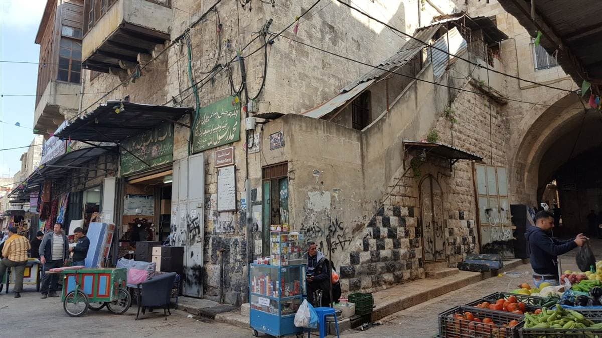 A market street in the old city