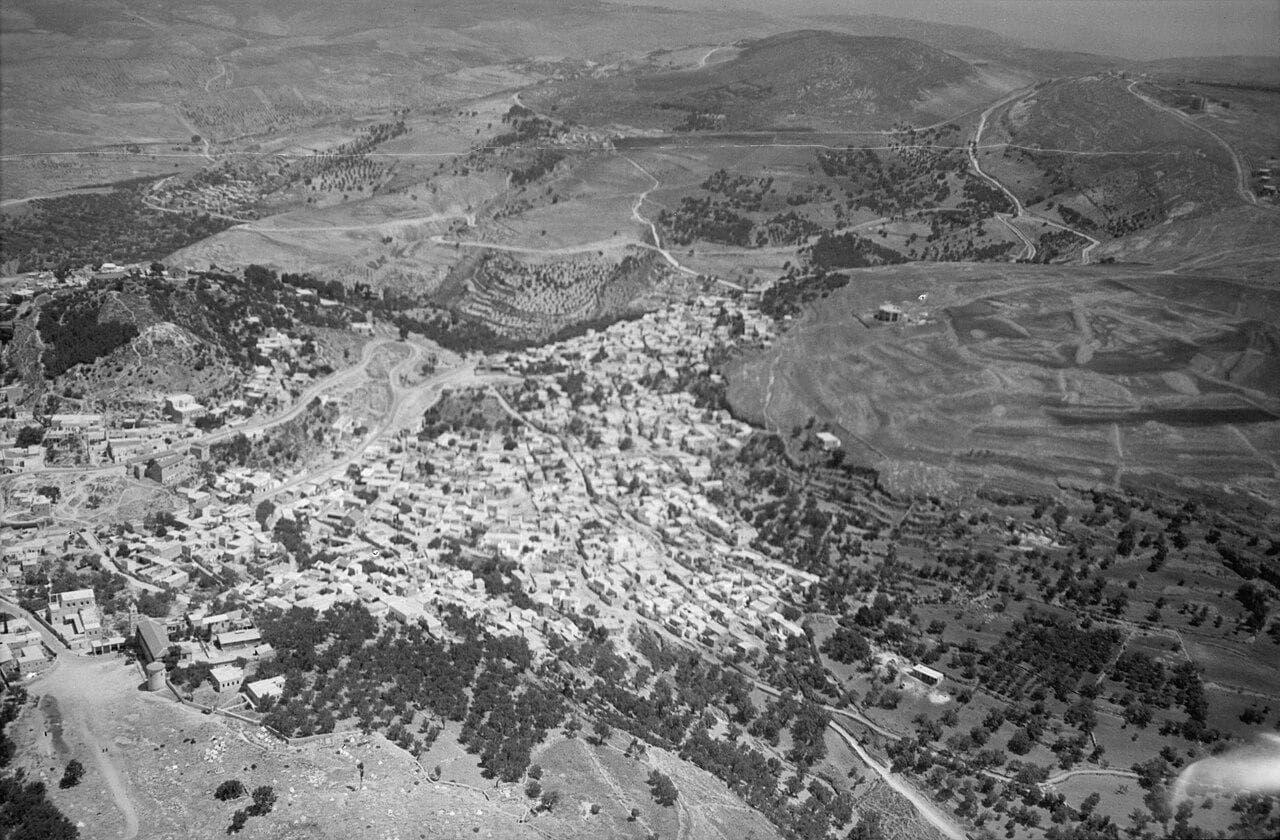 Safad from the air, 1937
