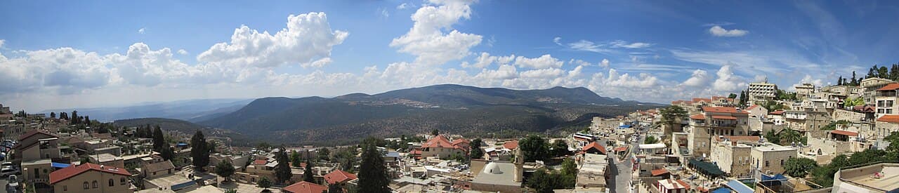 Safad and the hills of the Upper Galilee