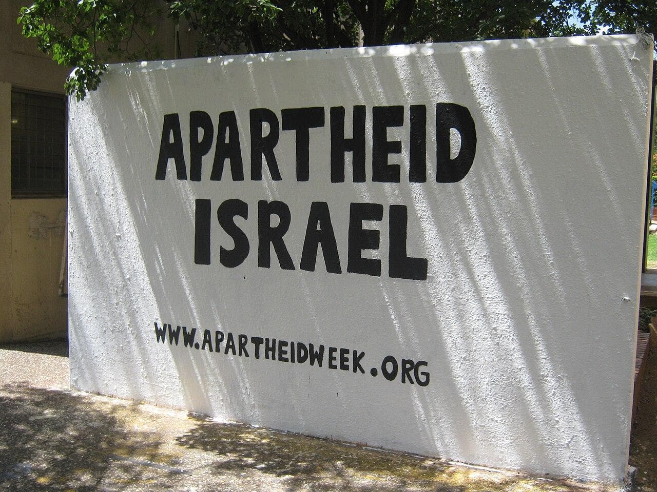 A message for Palestine on the graffiti wall at Wits University, Johannesburg, 2011