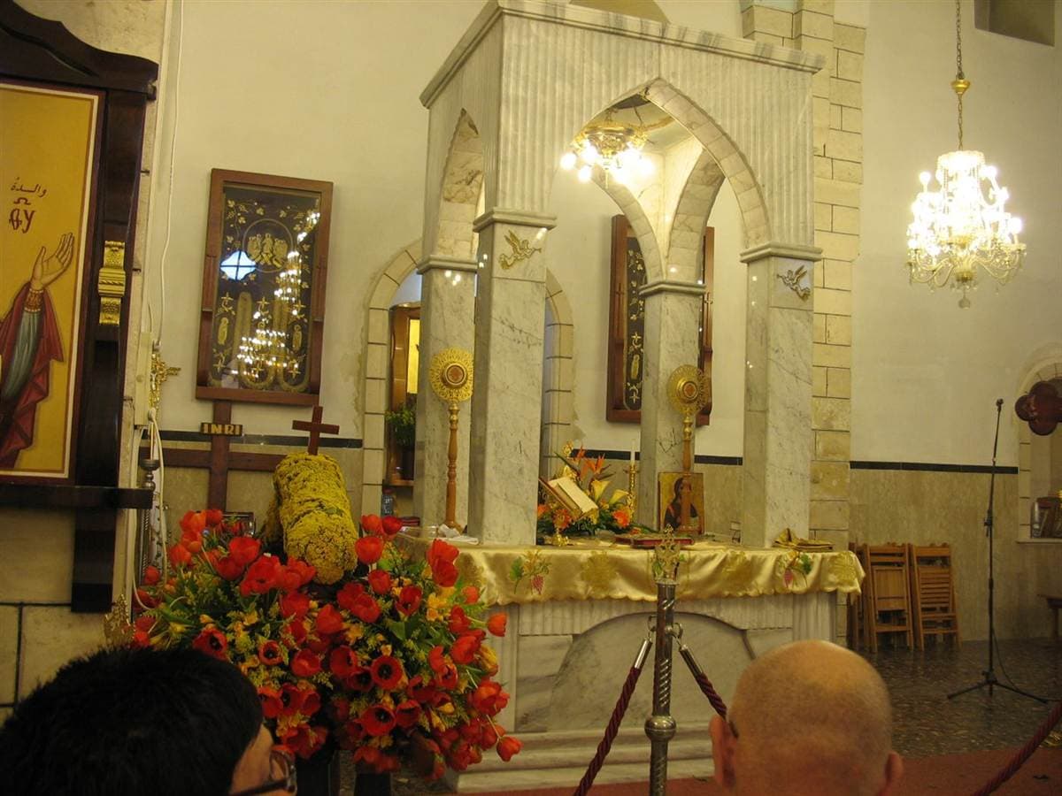 Inside Tarshiha’s church